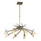 Mantra Flavia 80cm Telescopic Pendant Round 8 Light G9, Antique Brass