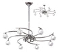 Mantra M0800 Fragma Telescopic 8 Light G9, Polished Chrome