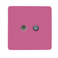 Trendi Switch Candy Pink TV Coaxial & F-Type Satellite Socket - Screwless