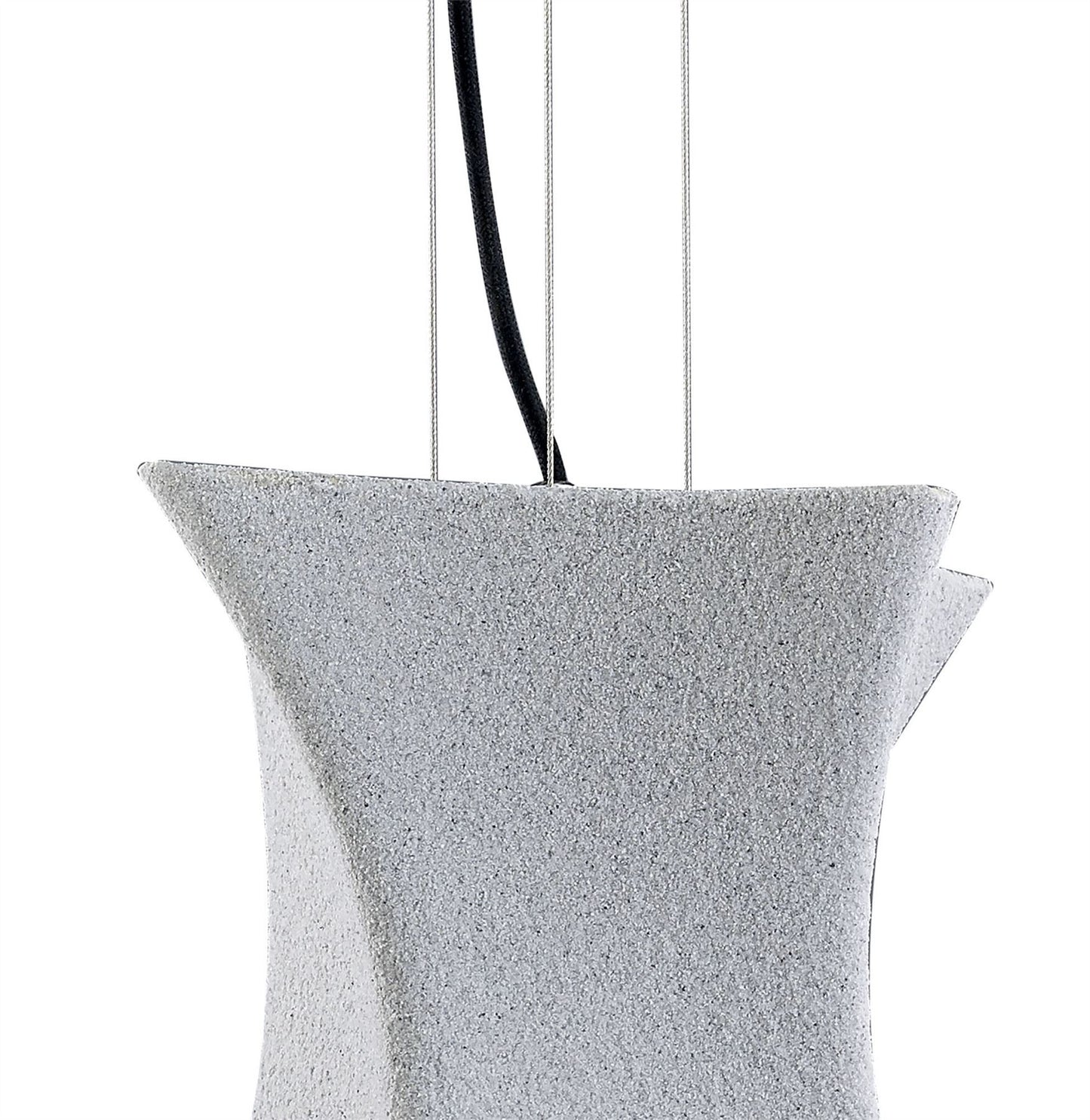Mantra M5071 Twist Pendant 1 Light E27, Cement Effect/Polished Chrome