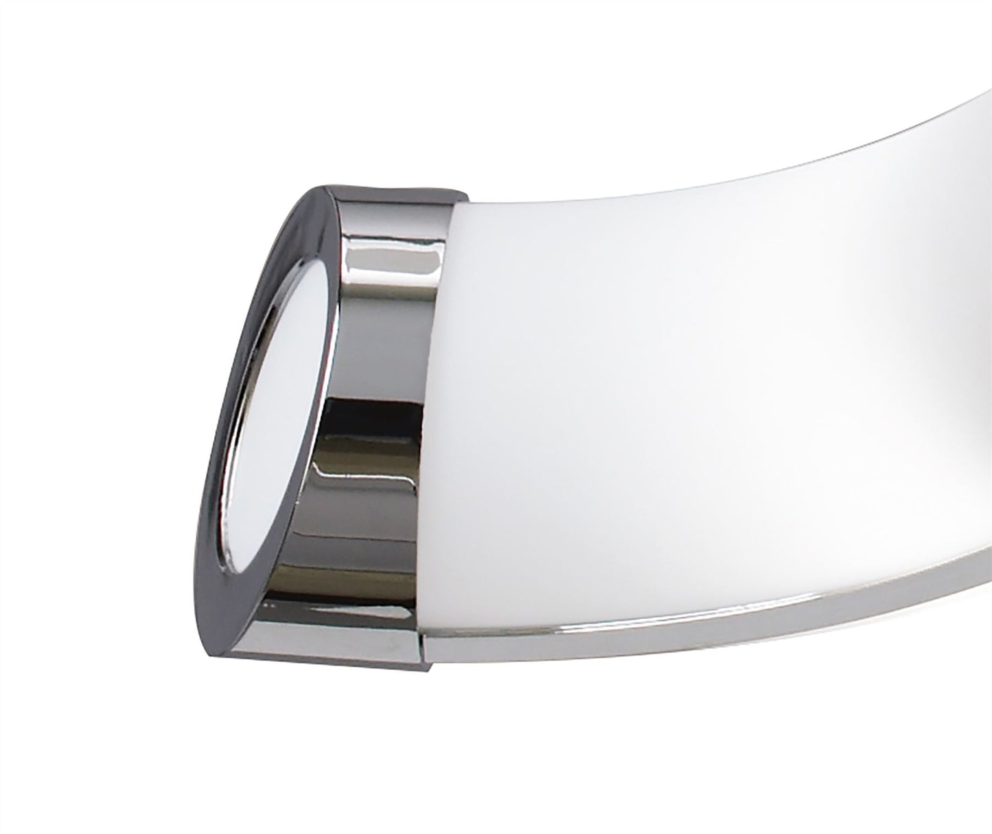 Mantra Guss Rectangular Pendant Convertible To Semi Flush 2 Arm E27 4 Light E27 Bar, Polished Chrome/White Acrylic, CFL Lamps INCLUDED
