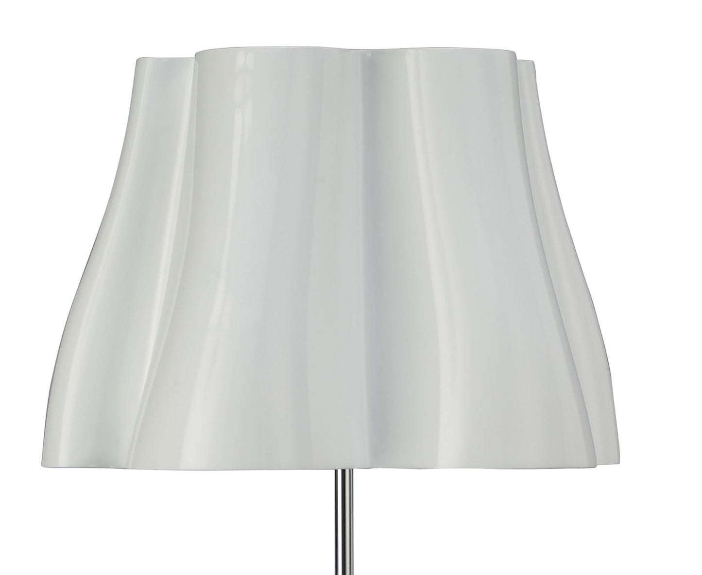 Mantra M3722 Miss Floor Lamp 3 Light E27, Gloss White/Polished Chrome