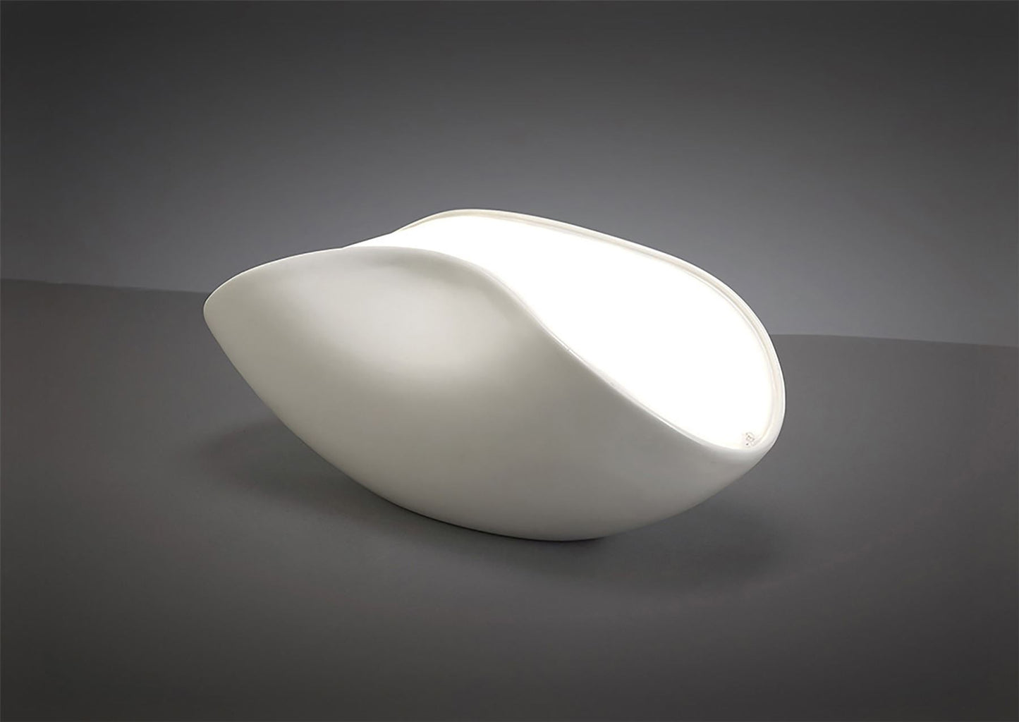 Mantra Pasion Table Lamp 3 Light E27, Gloss White/White Acrylic/Polished Chrome, CFL Lamps INCLUDED
