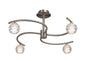 Mantra Sphere 59.3cm Semi Flush 4 Light G9, Satin Nickel