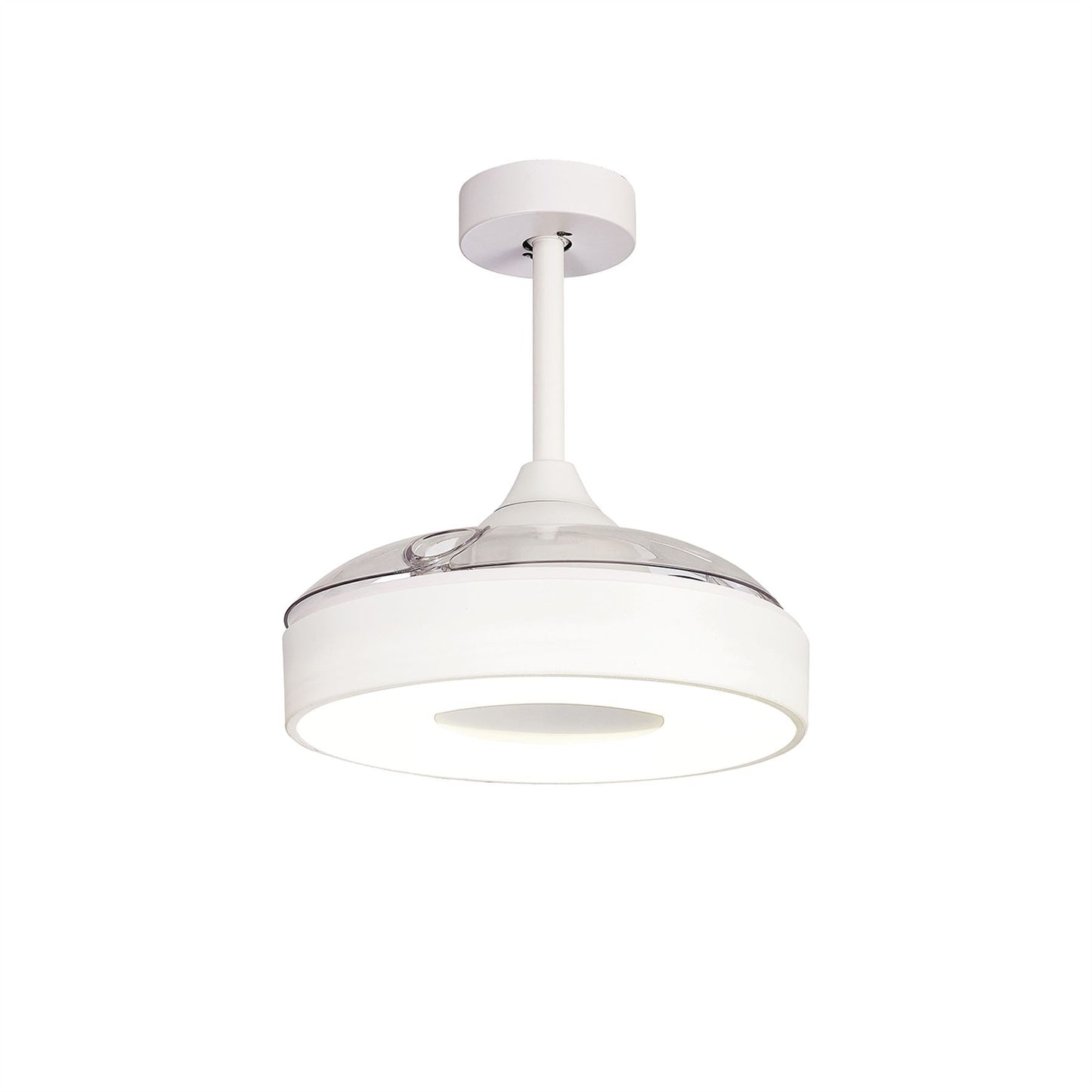 Coin Air 60W LED Dimmable Ceiling Light With Built-In 30W DC Reversible Fan, Remote & APP Control, White, 3300lm, 5yrs Warranty