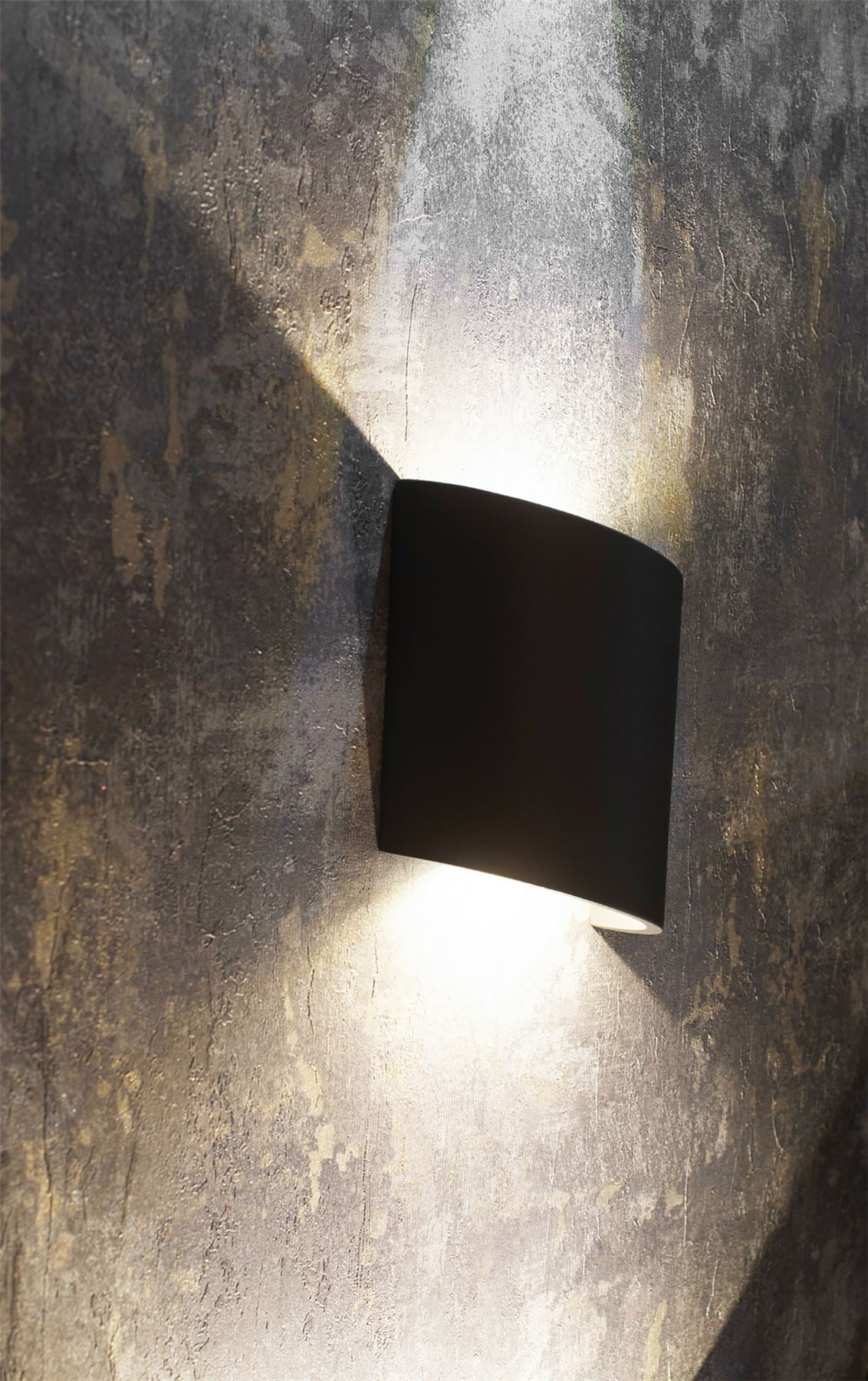 Mantra Fusion Sochi Wall Light, 6W LED, 3000K, 660lm, IP54, Anthracite, 3yrs Warranty