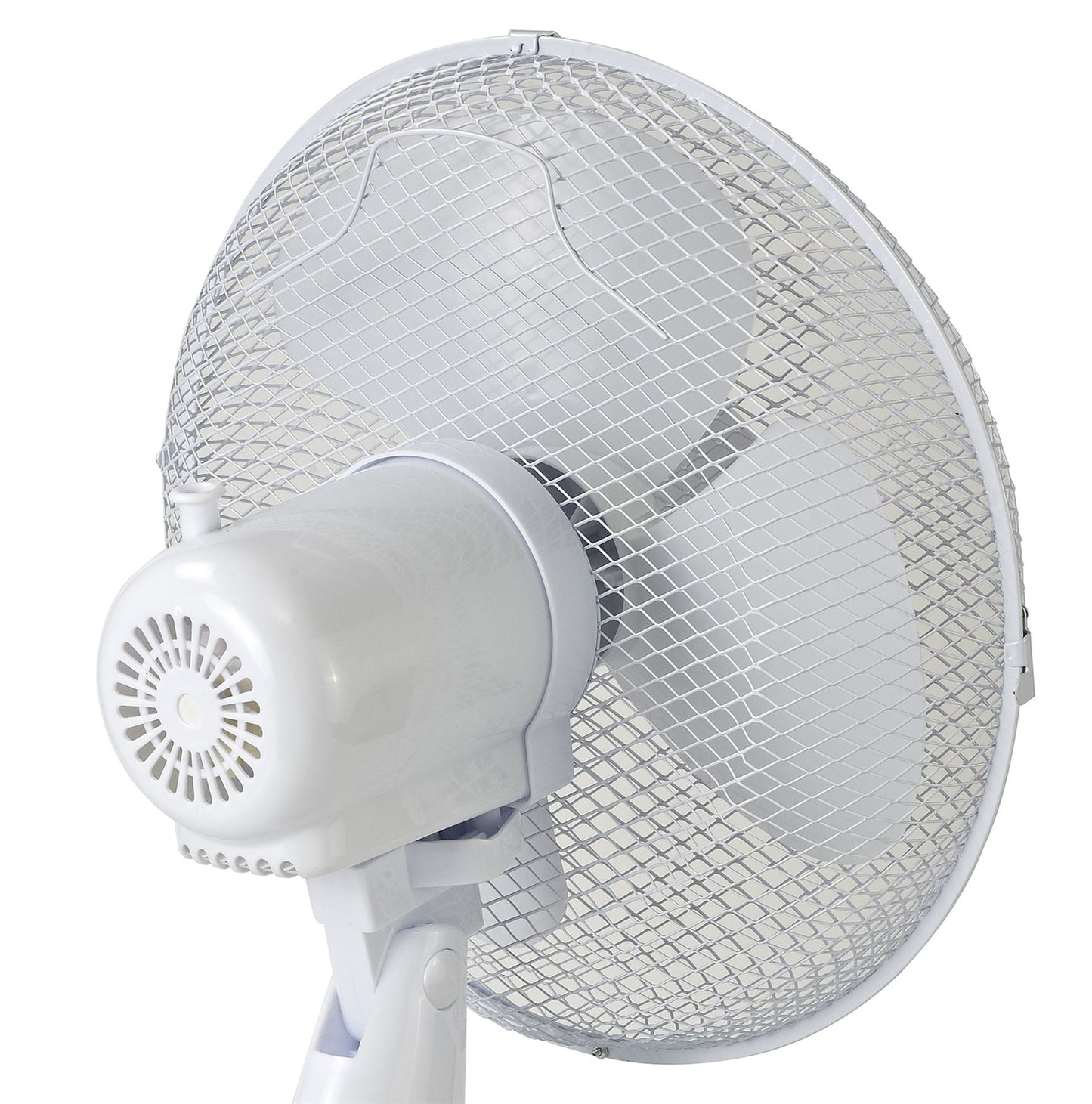 Airo 40W 12 Inch 3 Speed Oscillating Desk Fan in White