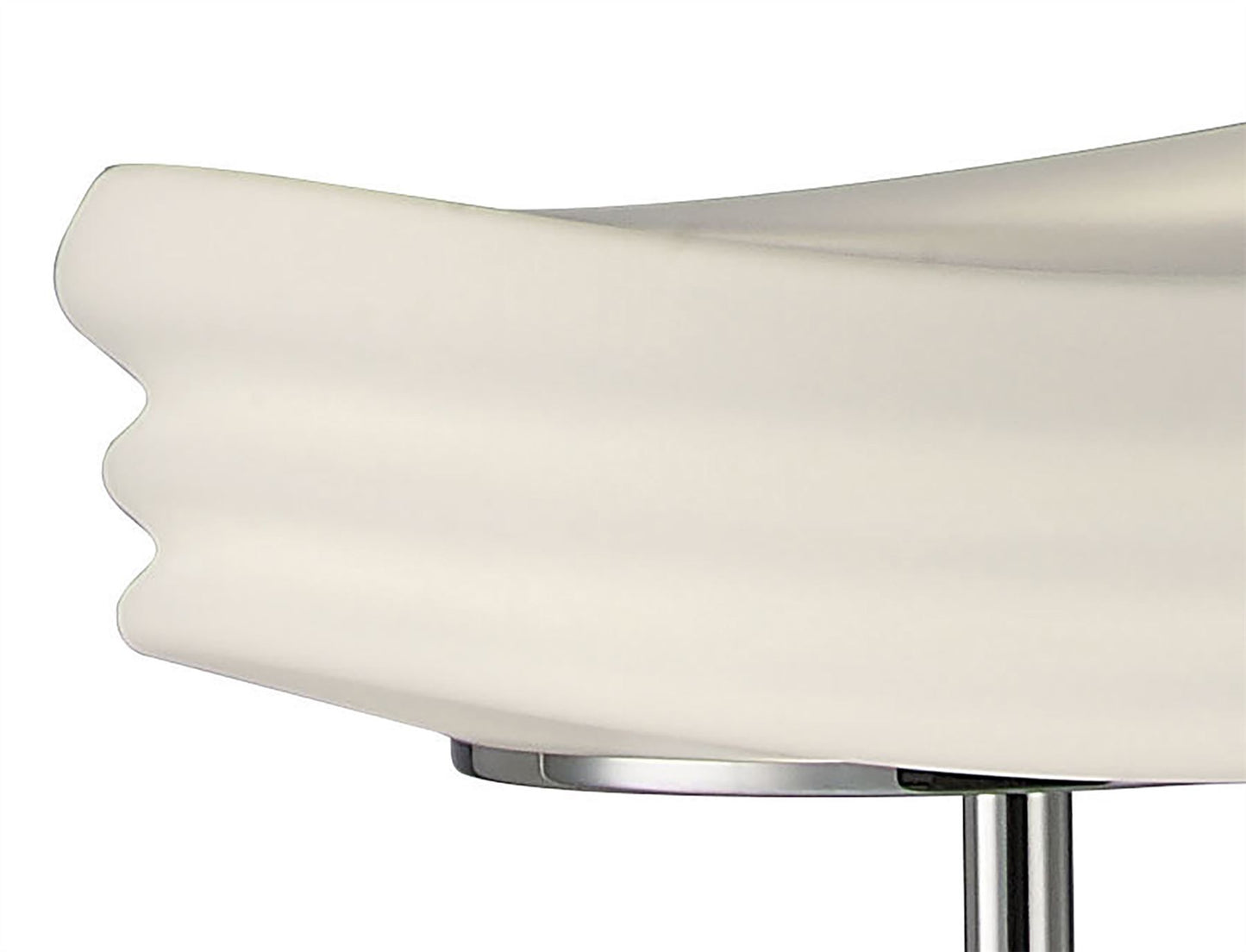 Mantra M3628 Mediterraneo Floor Lamp 2 Light E27, Polished Chrome/Frosted White Glass
