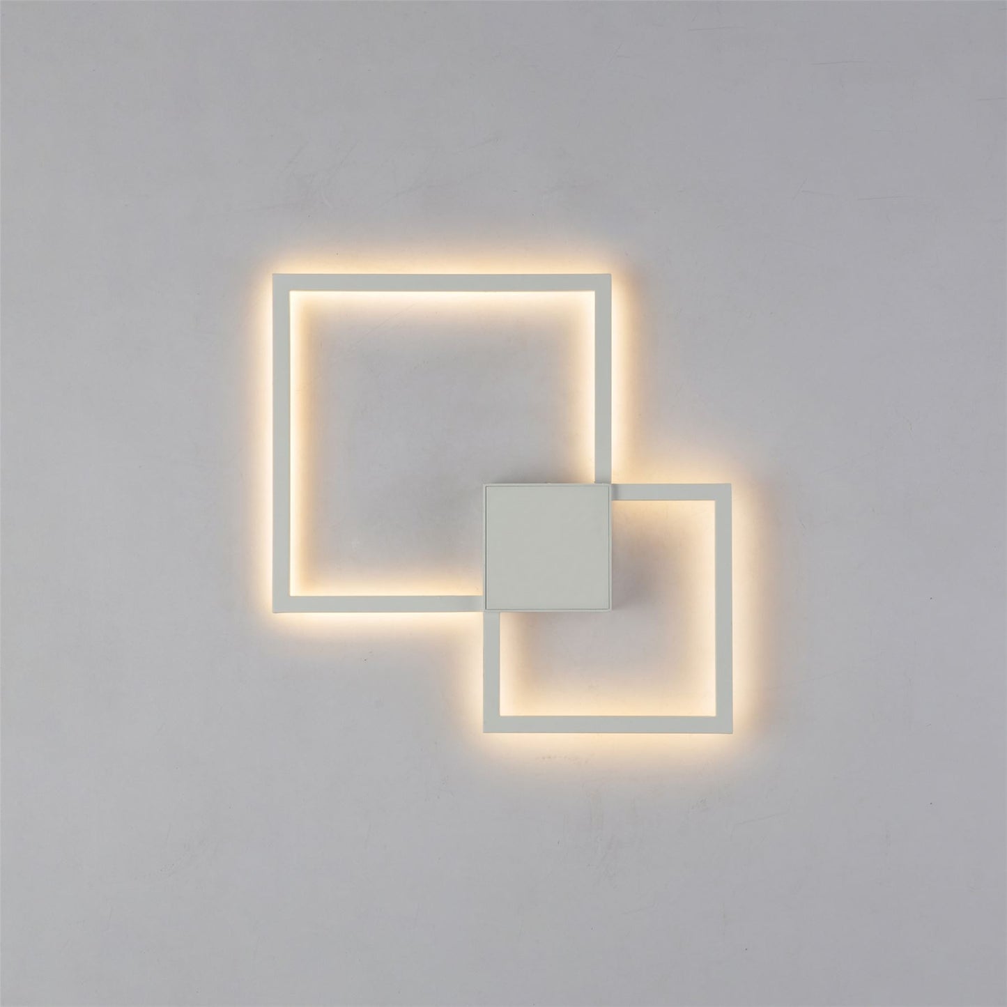Mantra Fusion Double Ceiling/Wall Light, 48W LED, 3000K, 3600lm, White, 3yrs Warranty