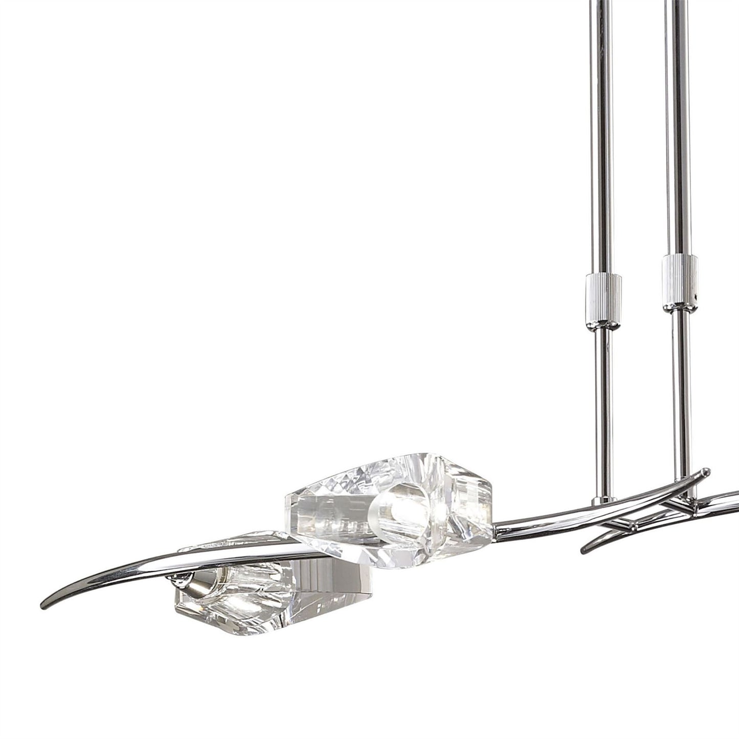 Mantra M1456 Eclipse Linear Telescopic 4 Light G9 Bar, Polished Chrome