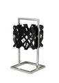 Mantra M1271 Tokio Table Lamp 1 Light G9, Gloss Black/Polished Chrome