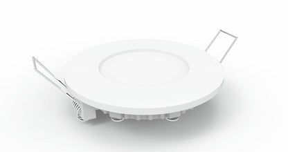 Techtouch Intego R Ecovision Intego Recessed Ecovision, 90mm, Round, 3W LED, Cool White, 4000K, 240lm, 120°, White Frame, Inc. Driver, Cut Out: 70mm, 2yrs Warranty