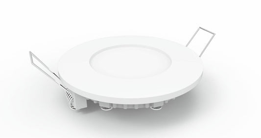Techtouch Intego R Ecovision Intego Recessed Ecovision, 90mm, Round, 3W LED, Cool White, 4000K, 240lm, 120°, White Frame, Inc. Driver, Cut Out: 70mm, 2yrs Warranty