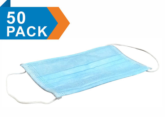 Deco Additions Disposable Basic Mask, (Pack 50) High Standard PP Non-Woven Fabrics, Filtering Effects Of Raw Materials =95%, Breathable and Comfortable.