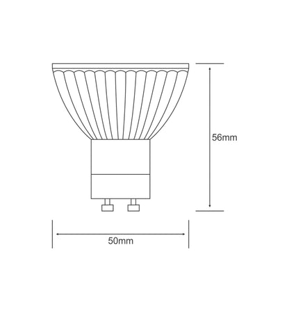 Luxram Multi-LED GU10 Closed 0.8W White 6400K (10/5) LED