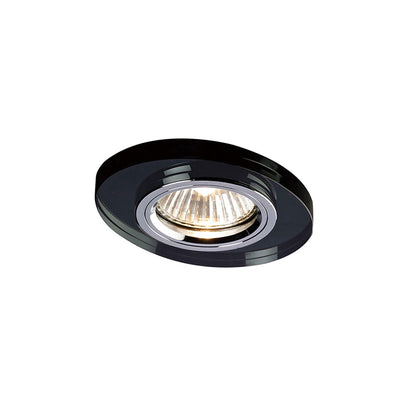 Diyas Crystal Downlights Crystal Downlight Oval Rim Only Black, IL30800 REQUIRED TO COMPLETE THE ITEM, Cut Out: 62mm