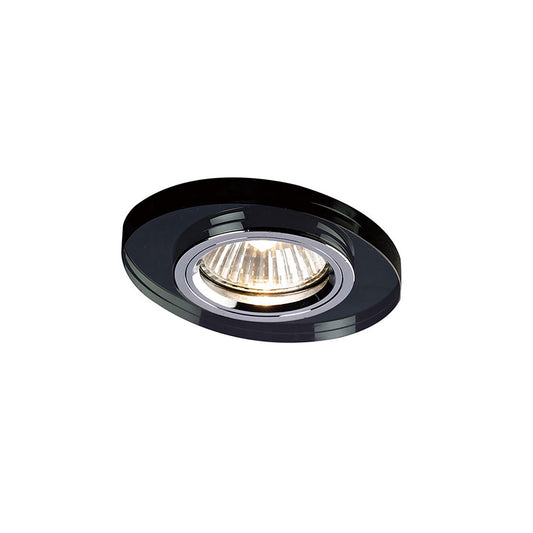 Diyas Crystal Downlights Crystal Downlight Oval Rim Only Black, IL30800 REQUIRED TO COMPLETE THE ITEM, Cut Out: 62mm