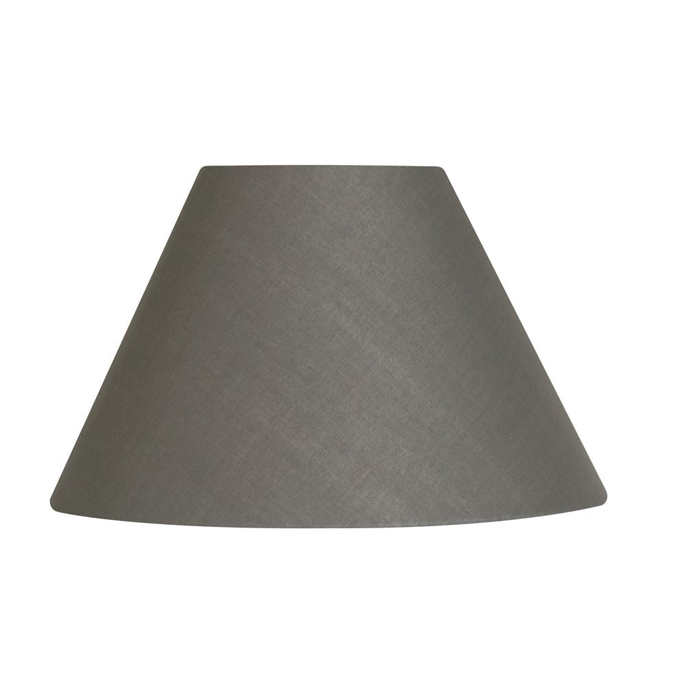 Oaks Lighting S501/5 Cotton Coolie Lampshade 140mm - Clip-On Candle Light Shade - Slate