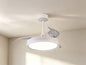 North 40W LED Dimmable White/RGB Ceiling Light With Built-In 28W DC Reversible Fan, Remote Control 3000-6500K, 2500lm, White, 5yrs Warranty