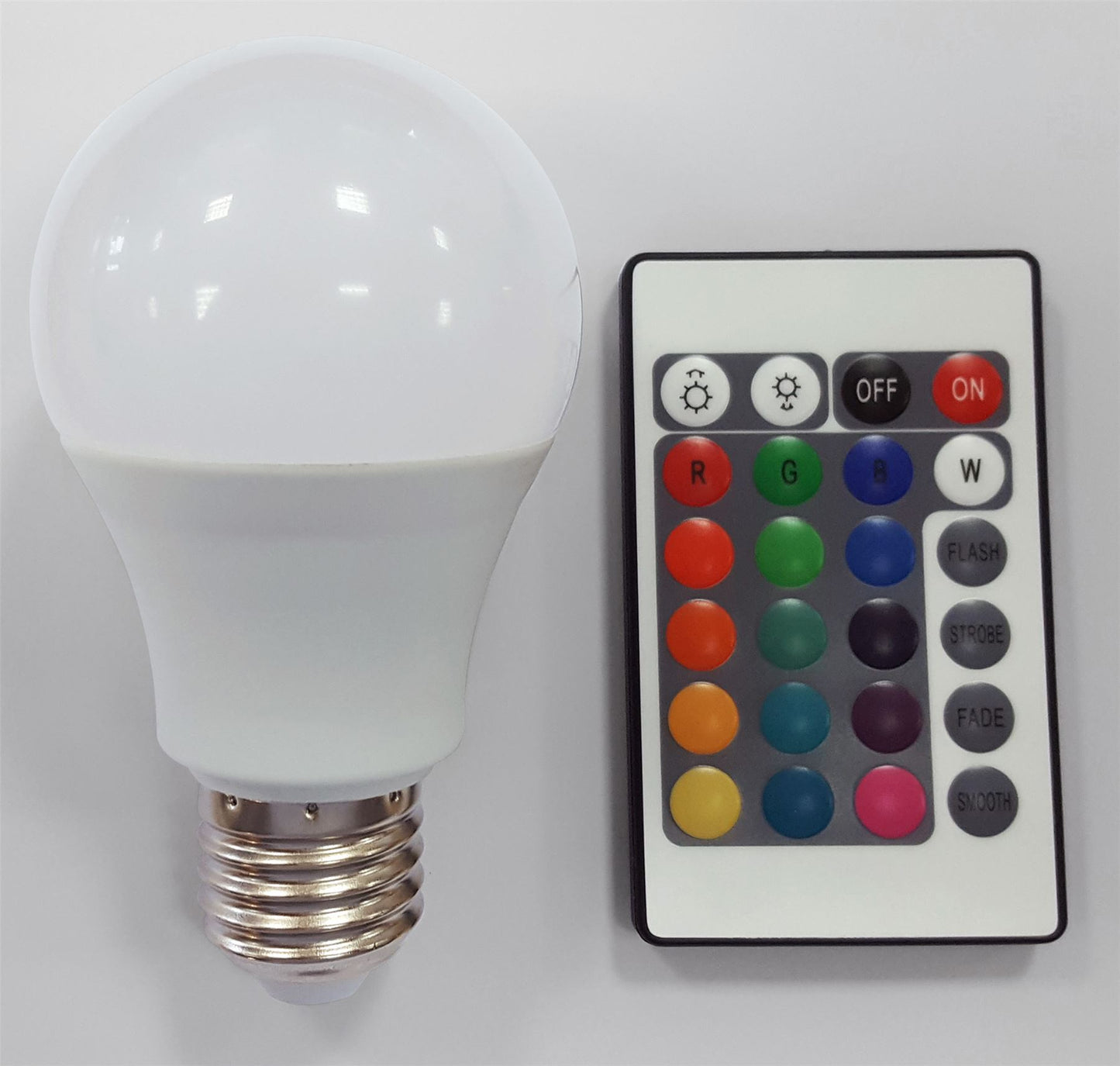 Mantra Fusion Lamps Dimmable LED GLS E27, 7.5W RGB with Remote Control