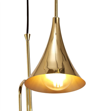 Mantra Jazz Oro M5896 Jazz Pendant, 44cm Round, 3 x E27 (Max 20W), Polished Gold