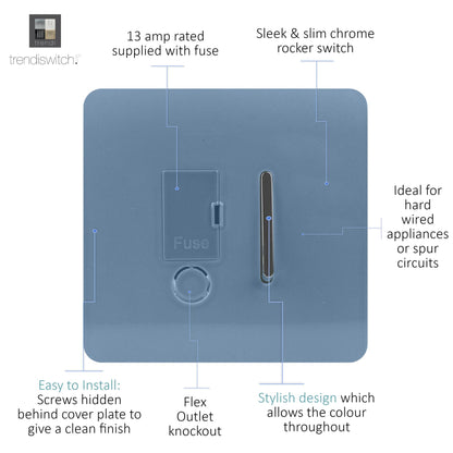 Trendi Artistic Modern Glossy Tactile Fused Spur Switch Sky