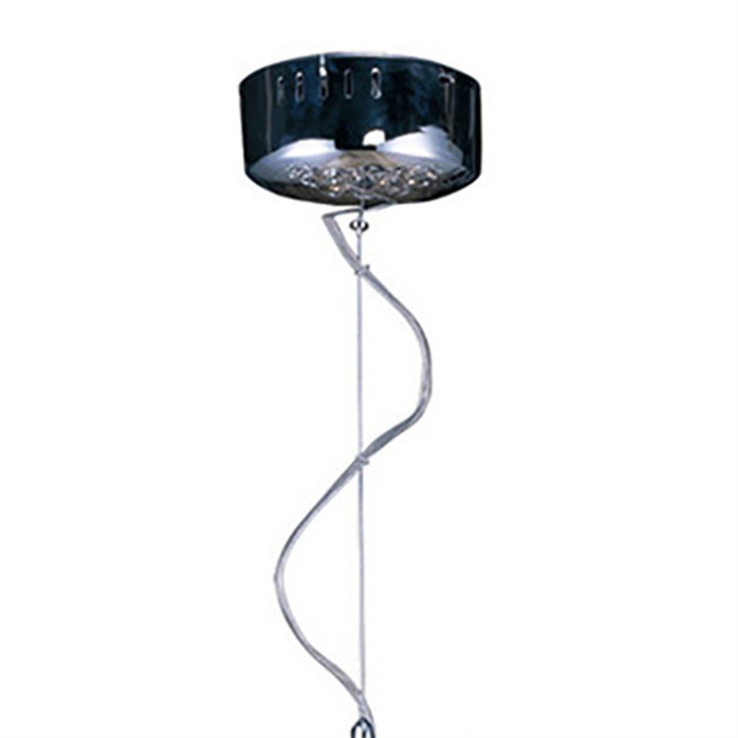 Diyas Fusion  Linear 10 Light G4 Polished Chrome/Crystal, NOT LED/CFL Compatible Ceiling Pendant Light Fitting