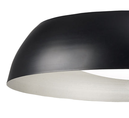 Mantra M4848 Argenta Ceiling Large 30W LED 3000K, 3000lm, Matt Black/Silver/White Acrylic, 3yrs Warranty - M4848 Ceiling