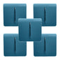 Trendi 1 Gang 2 Way 240V Screwless Artistic Modern Glossy 10 Amp Chrome Rocker Electrical Wall Light Switch in Ocean Blue (5 pack)
