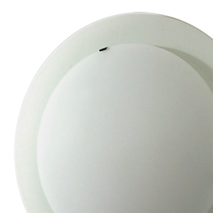 Diyas Ruby 45cm Flush  Light Medium Round 2 Light Satin Nickel/Opal Glass Ceiling Light Fitting