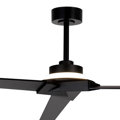 Brisa 175cm 20W LED Dimmable Light With 40W Reversible Fan, 2700-5000K Remote & APP Control, Black, Reversible Blades, 1400lm, IP44, 5yrs Warranty