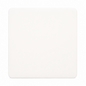 Trendi 1 Gang Artistic Modern Glossy Tactile Single Blanking Plate in Matt White - ART-BLKMWH