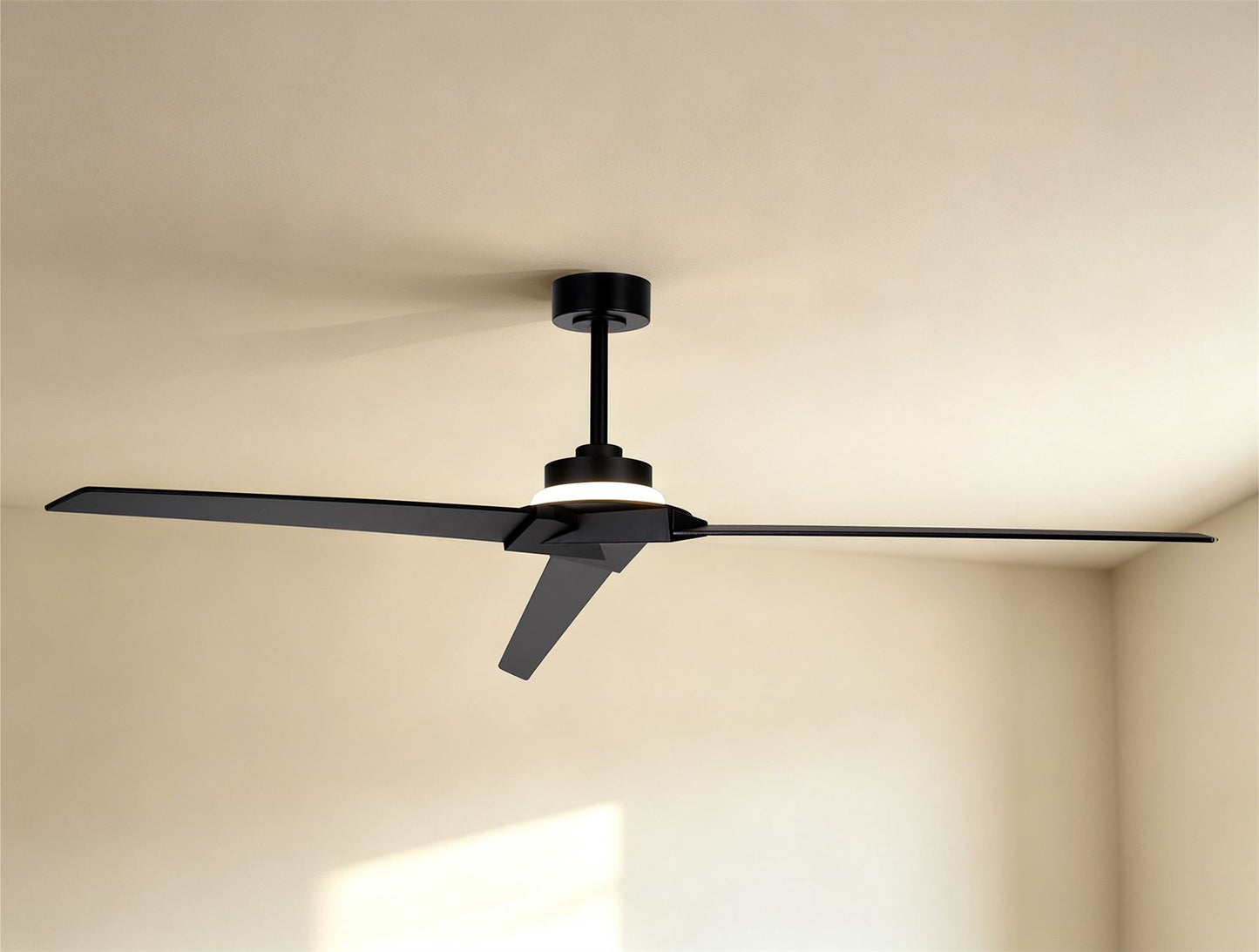 Brisa 175cm 20W LED Dimmable Light With 40W Reversible Fan, 2700-5000K Remote & APP Control, Black, Reversible Blades, 1400lm, IP44, 5yrs Warranty