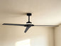Brisa 175cm 20W LED Dimmable Light With 40W Reversible Fan, 2700-5000K Remote & APP Control, Black, Reversible Blades, 1400lm, IP44, 5yrs Warranty