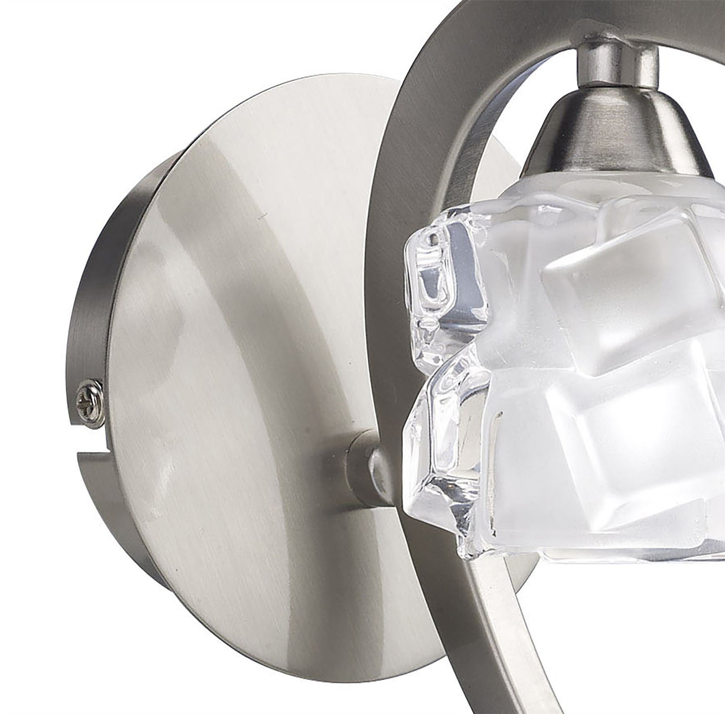 Mantra M1855/S Ice Wall Light Switched 1 Light G9 ECO, Satin Nickel - M1855/S