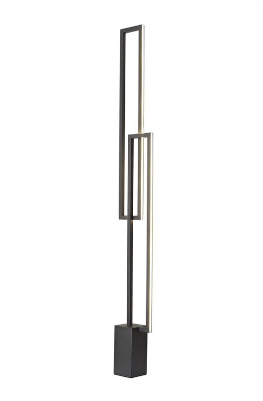 Mantra Fusion Mural Floor Lamp, 48W LED, 3000K, 3840lm, IP20, Matt Black, 3yrs Warranty