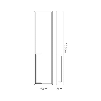 Mantra Boutique Rectangle Wall Light, Dimmable, 50W LED, 3000K, 2740lm, White, 3yrs Warranty