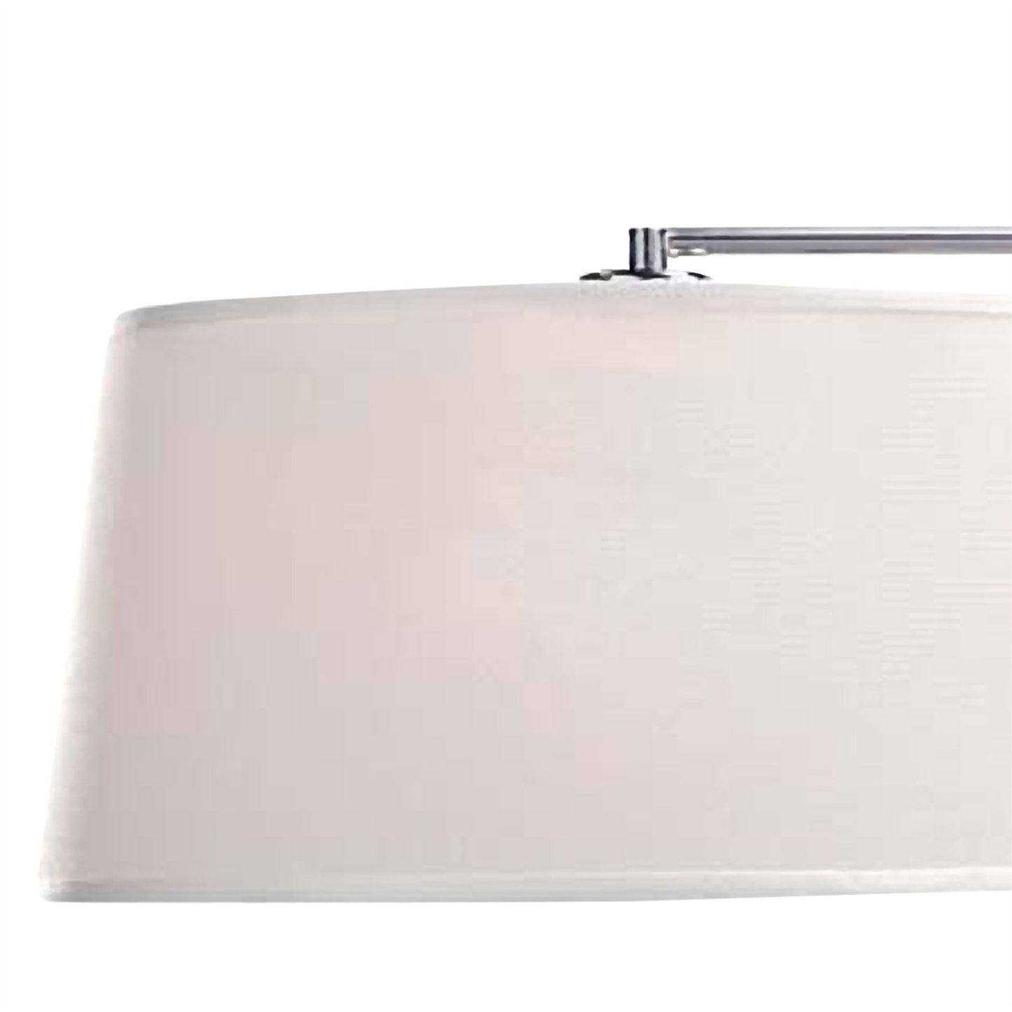 Mantra M5306 Habana Linear Pendant 2 Light with Adjustable Body WITHOUT SHADE E27, Matt White/Polished Chrome