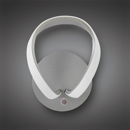 Mantra M4993 Knot Touch Dimmer Wall Light 12W LED 3000K, Silver/Frosted Acrylic/Polished Chrome