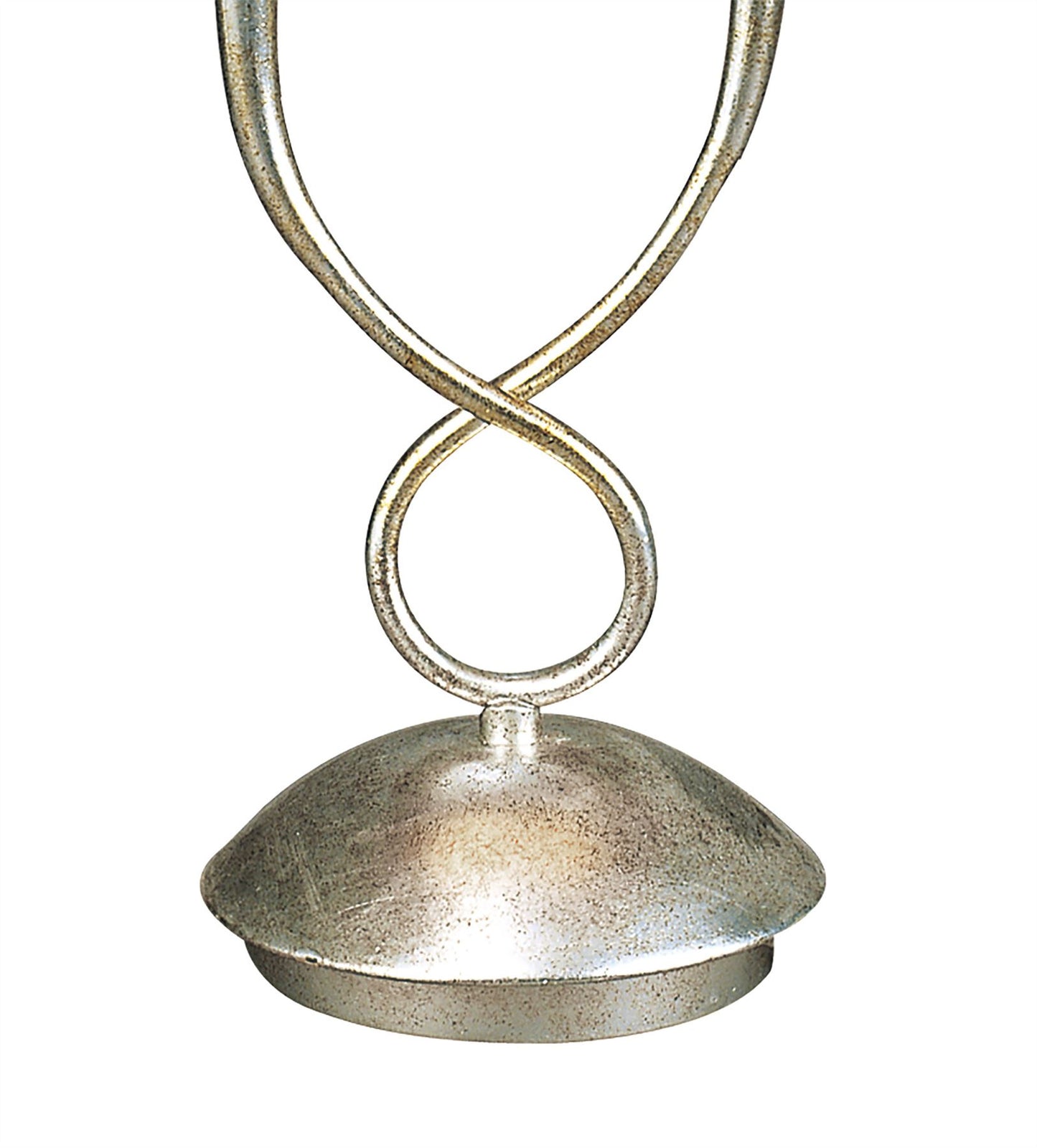 Mantra M0536 Paola Table Lamp 2 Light E14, Silver Painted with Black Shades