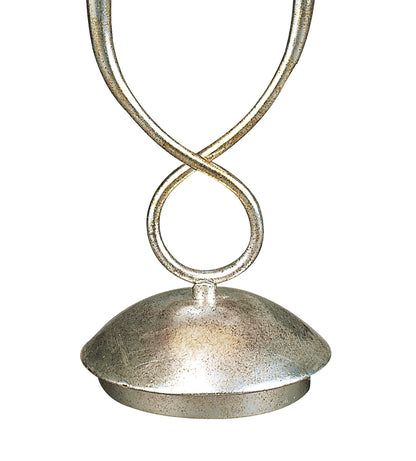 Mantra M0536 Paola Table Lamp 2 Light E14, Silver Painted with Black Shades
