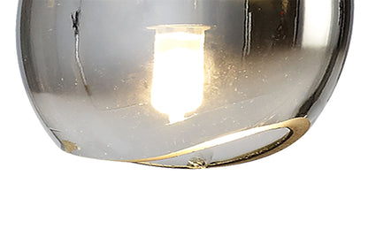 Mantra Lens Linear Pendant, 3 x E14 (Max 40W) Chrome Glass