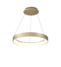 Mantra Fusion Niseko Ring Pendant 45cm 30W LED, 3000K-6000K Tuneable, 2100lm, Remote Control, Gold, 3yrs Warranty