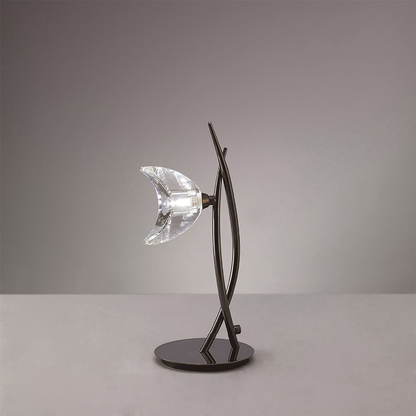 Mantra Eclipse Tall Table Lamp 1 Light G9, Black Chrome