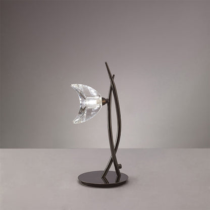 Mantra Eclipse Tall Table Lamp 1 Light G9, Black Chrome