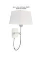 Mantra M5325 Habana Black Square Shade 240mm, Suitable for Table Lamps