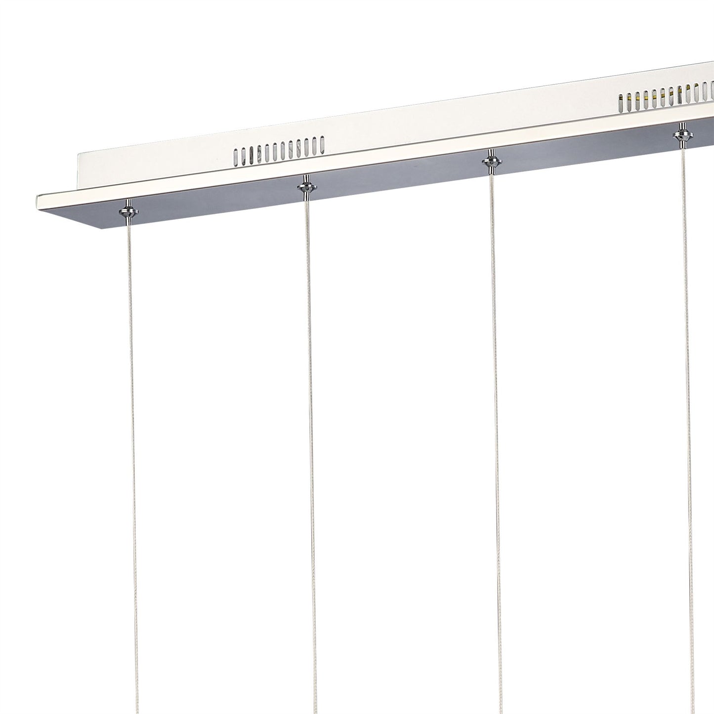 Diyas Galaxy Linear  5 Drop 15W LED 4000K Polished Chrome, Crystal Ceiling Pendant Light Fitting