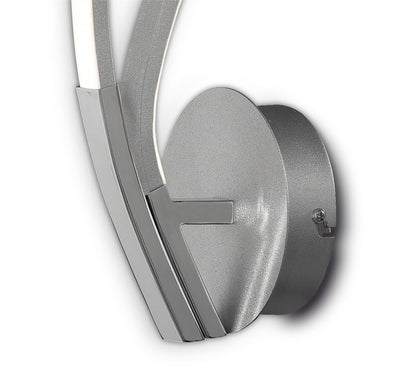 Mantra M6107 Corinto Wall Light, 12W LED, 3000K, 960lm, Silver Chrome, 3yrs Warranty