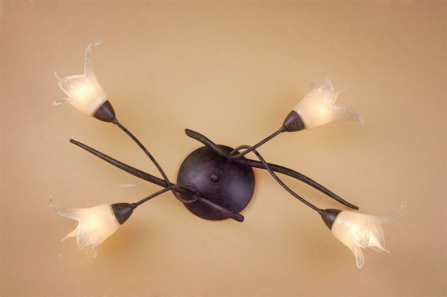 Mantra (0024 003) Florida Ceiling 4 Light E14, Brown/Black Oxide