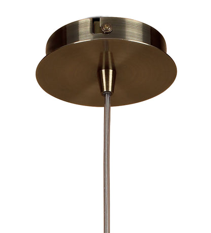 Mantra Alaska GU10 11cm Pendant 1 Light L1/SGU10, Antique Brass, CFL Lamps INCLUDED
